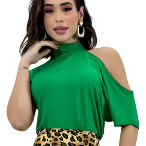 Blusinha Ciganinha Feminina Blogueira Blusa Shocker Barato